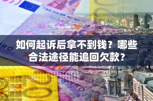 武汉如何起诉后拿不到钱？哪些合法途径能追回欠款？