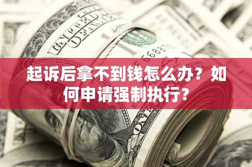 武汉起诉后拿不到钱怎么办？如何申请强制执行？