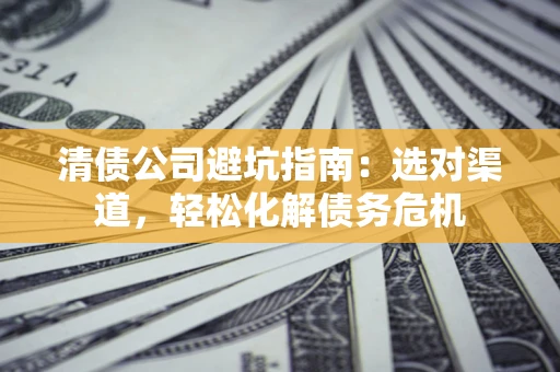 武汉清债公司避坑指南：选对渠道，轻松化解债务危机