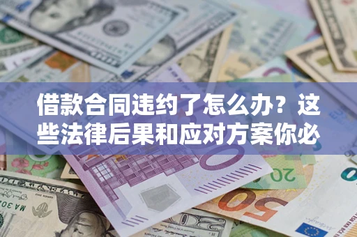 武汉借款合同违约了怎么办？这些法律后果和应对方案你必须知道