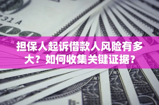 武汉担保人起诉借款人风险有多大？如何收集关键证据？