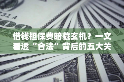 武汉借钱担保费暗藏玄机？一文看透“合法”背后的五大关键陷阱