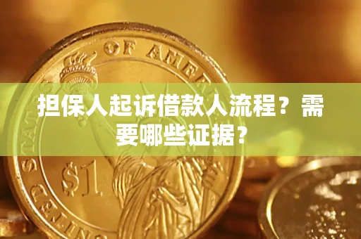 武汉担保人起诉借款人流程？需要哪些证据？
