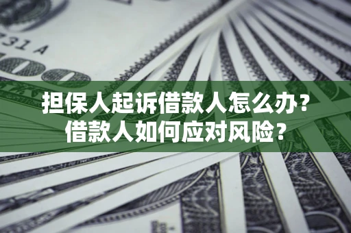 武汉担保人起诉借款人怎么办？借款人如何应对风险？