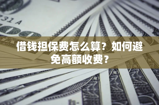 武汉借钱担保费怎么算？如何避免高额收费？