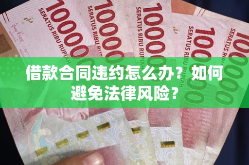 武汉借款合同违约怎么办？如何避免法律风险？