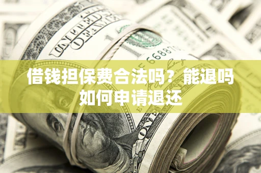 武汉借钱担保费合法吗？能退吗如何申请退还
